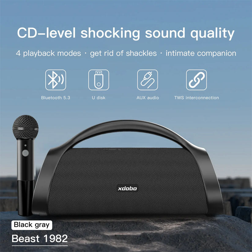 XDOBO BEAST 1982 120W Karaoke portable speaker