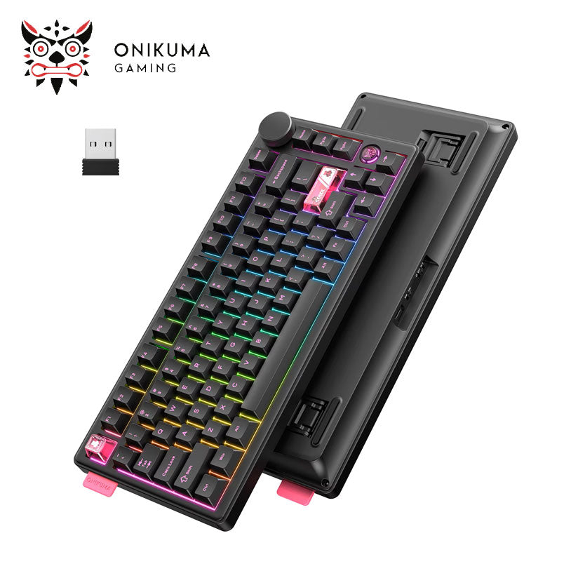 KEYBOARD ONIKUMA MT706 81-Keys Hot Swappable Triple Mode Mechanical