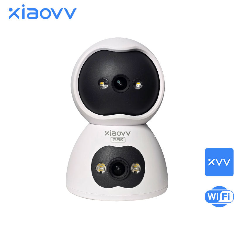Xiaovv BQ2 Pro 2.0+2.0MP Dual Lens Indoor Smart WI-FI Camera (Free Memory 64GB)