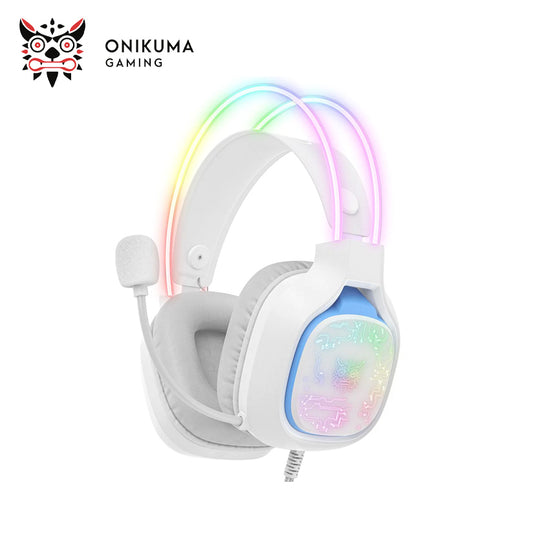Onikuma X22 White Wired Gaming Headset