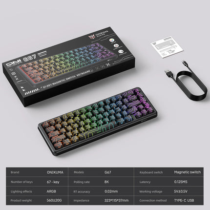 ONIKUMA G67 (Magnetic Switches)