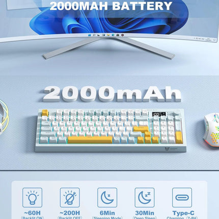 ONIKUMA G80 (Mechanical / Bluetooth / 2.4GHz / USB-C)