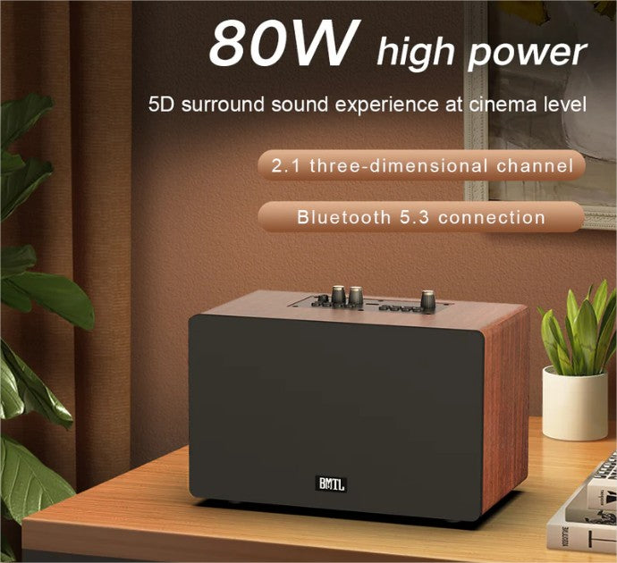 Xdobo BMTL Care 80W Retro Wooden Speaker