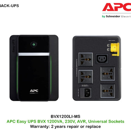 APC BVX1200LI-MS 1200VA