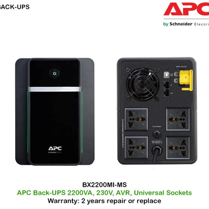 APC Back-UPS BX2200MI-MS 2200VA