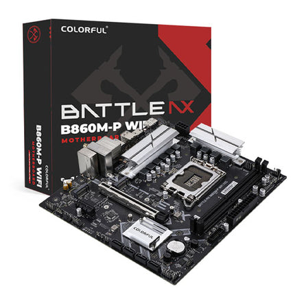 Colorful BATTLE-AX B860M-P WIFI V20 ( LGA 1851 / Ram 2 Slots / WiFi 6 + Bluetooth 5.2 )