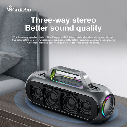 Xdobo BMTL Elegance 1980 150W Karaoke Speaker (Dual Microphone)