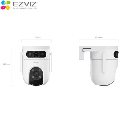 EZVIZ H9c 3K (Dual-Lens/Outdoor Pan&Tilt/Wi-Fi/Color Night Vision)
