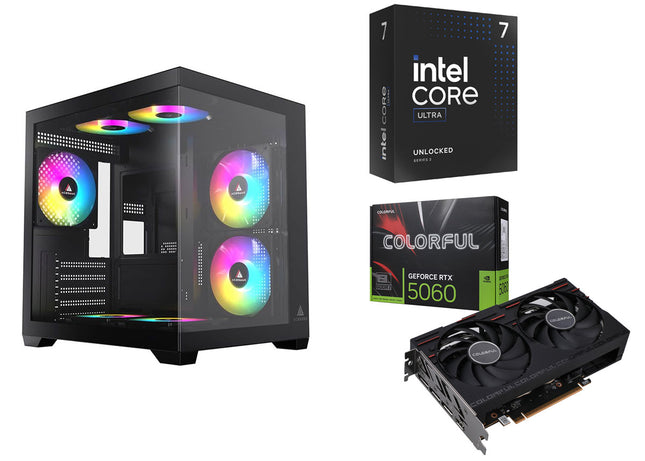 Desktop Gaming / Design ( Core Ultra 7 265KF / Ram 16GB DDR5 / M.2 PCIe 1TB / RTX 5060Ti 8GB )