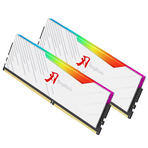 KINGBANK SOARBLADE KRRB DDR5 RGB 32GB Kit White ( 16GB x2 / DDR5 / 6000MT/s / CL30 / XMP & EXPO ready )