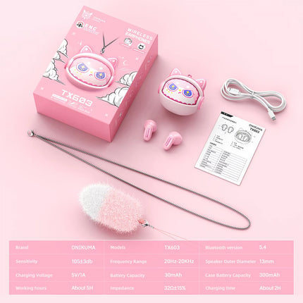 ONIKUMA TX603 Pink (Bluetooth)
