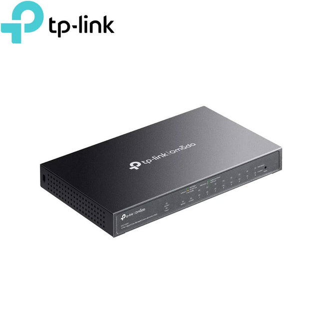 TP Link ES210GMP (10-Port/Gigabit/Easy Managed Switch with 8-Port PoE+)