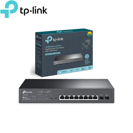 TP Link SG2210P (8-Port/Gigabit Smart PoE Switch with 2 SFP Slots)