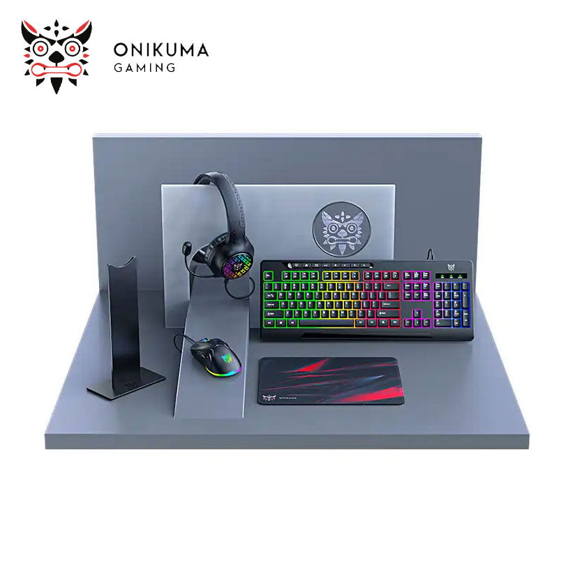 KEYBOARD ONIKUMA TZ5006 Combo Set (Keyboard, Mouse, Headset, Headset Stand, Mouse Pad)