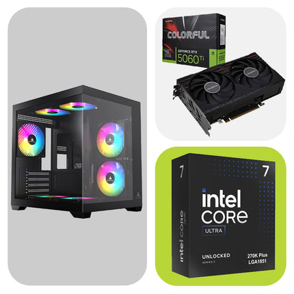 Desktop Gaming / Design ( Core Ultra 7 270K Plus / Ram 16GB DDR5 / M.2 PCIe 1TB / RTX 5060Ti 16GB )