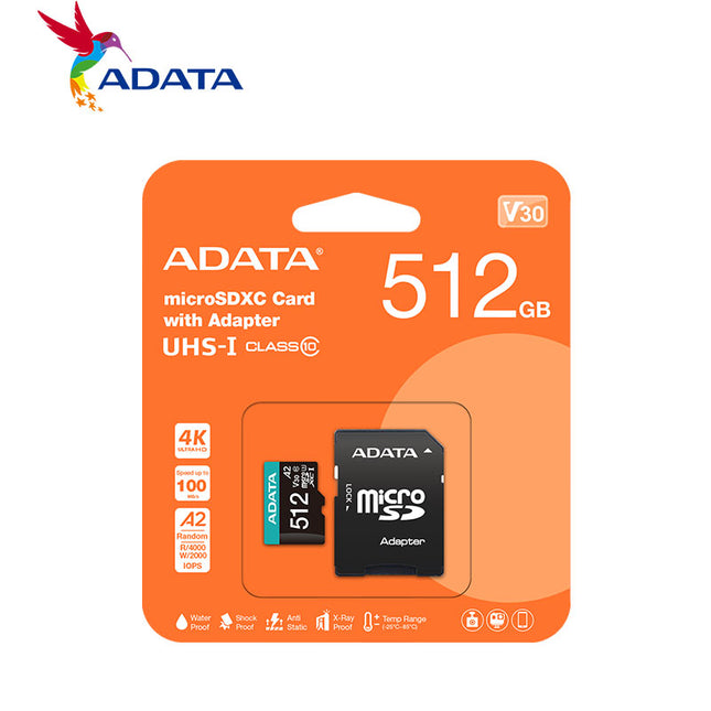 Adata Micro SD V30 512GB Class 10