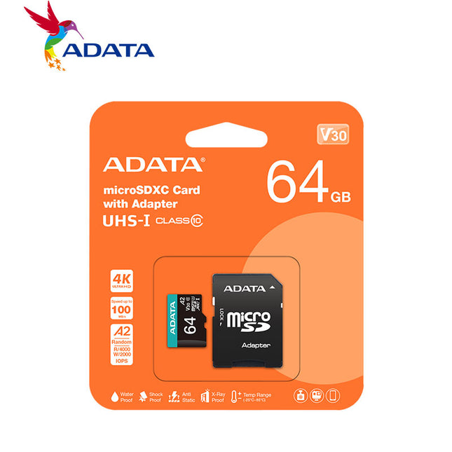 Adata Micro SD V30 64GB Class 10