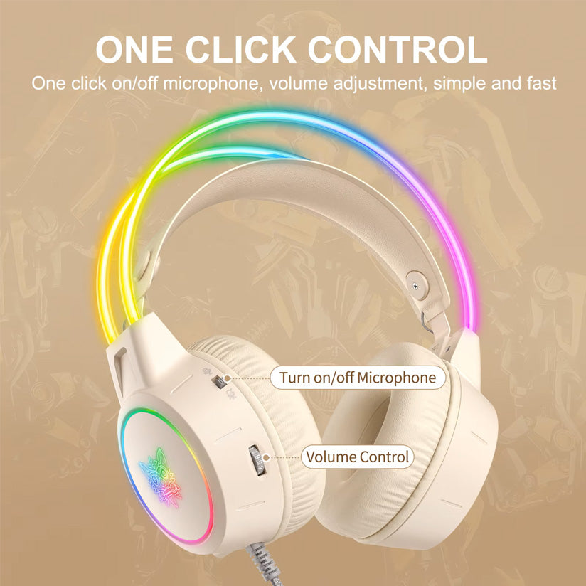 HEADSET ONIKUMA X15 PRO USB Type-C DOUBLE-HEAD BEAM RGB GAMING