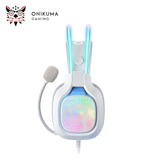 HEADSET ONIKUMA X22 WHITE WIRED GAMING RGB